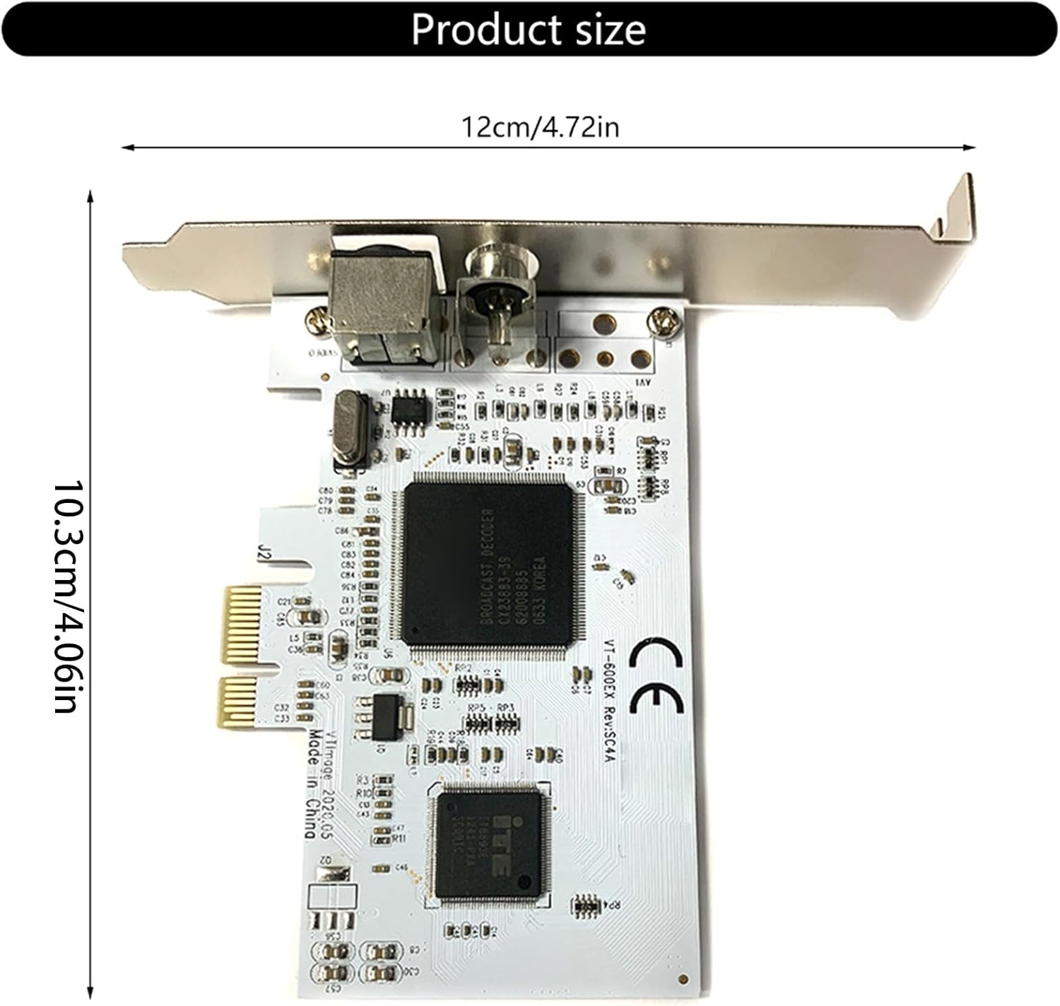 ハイクリア PCIE 拡張カード 640x480 PCIE ビデオキャプチャカード